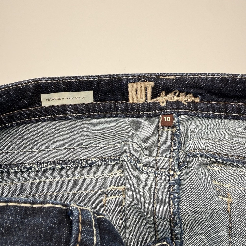 Kut From The Kloth Natalie High Rise Bootcut Jeans Size 10 - Picture 4 of 10